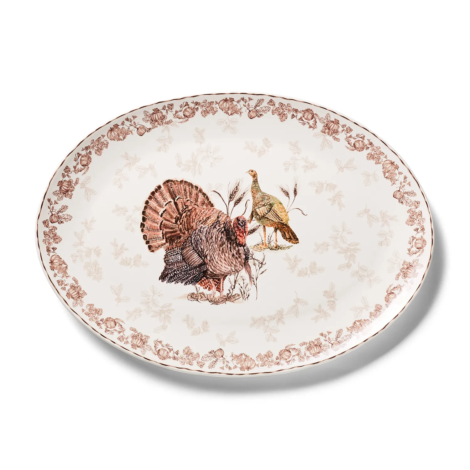 Sur la table Thanksgiving Turkey Oval Platter