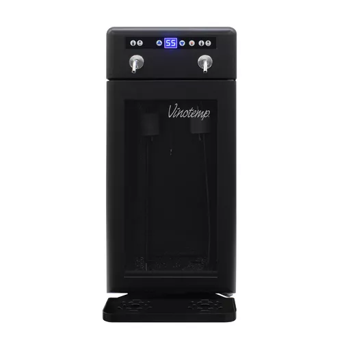 Vinotemp 2-Bottle Wine Dispenser with Drip Tray & Push Button Controls