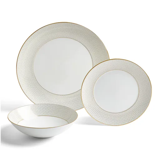 Wedgwood Gio Gold 12-Piece Dinnerware Set