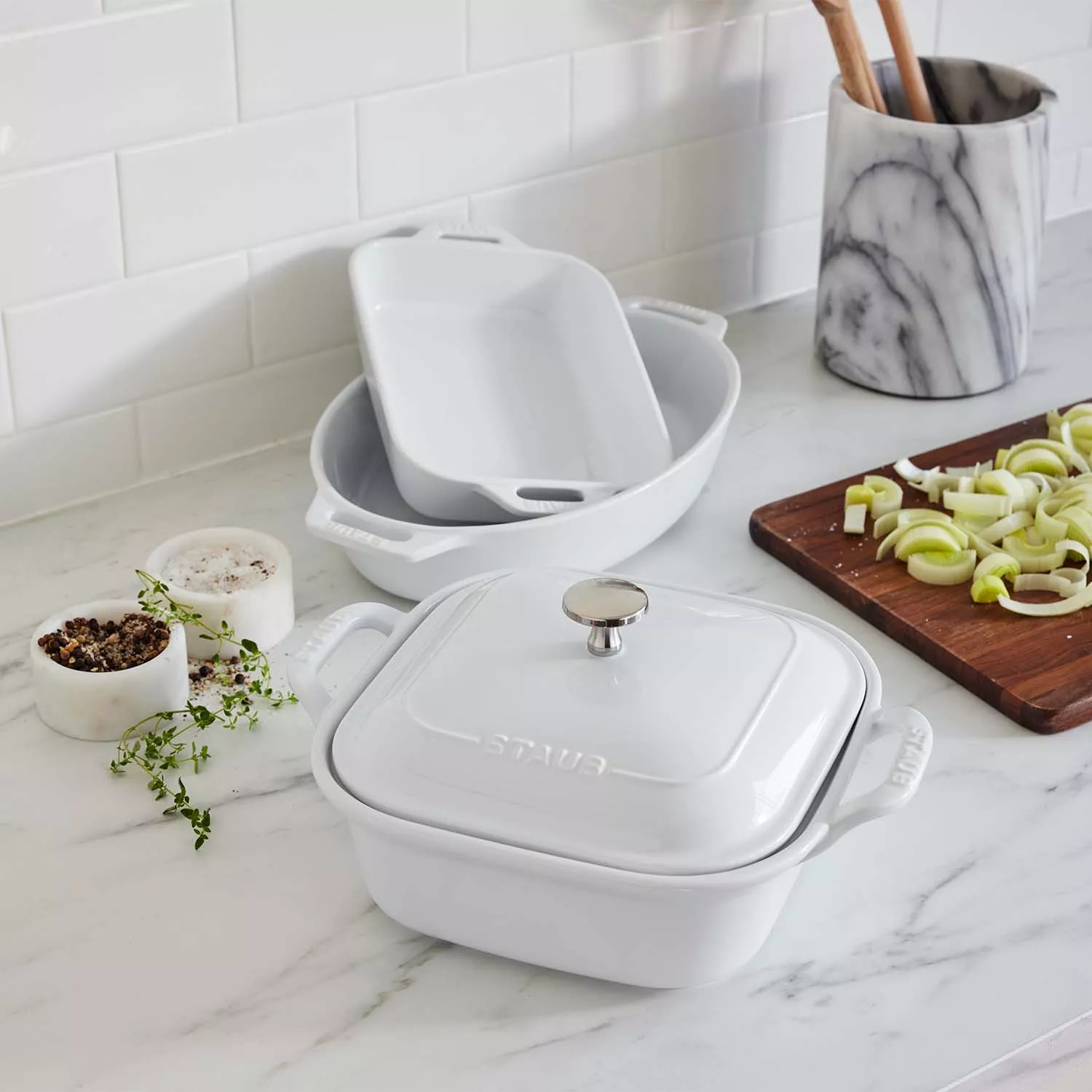 Staub Stoneware 4-Piece Baking Dish Set