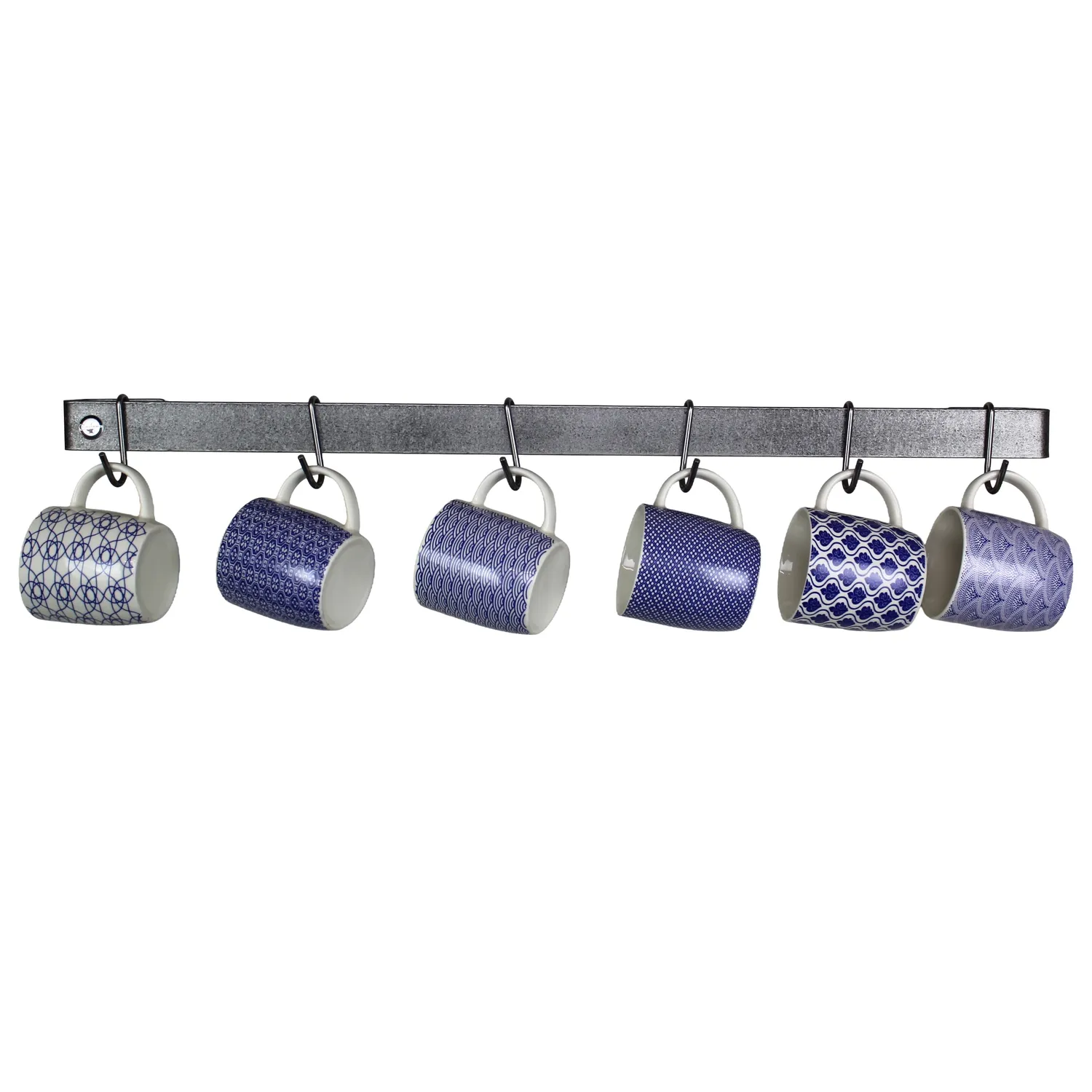 Enclume Classic Hammered Steel Utensil Bar Wall Racks