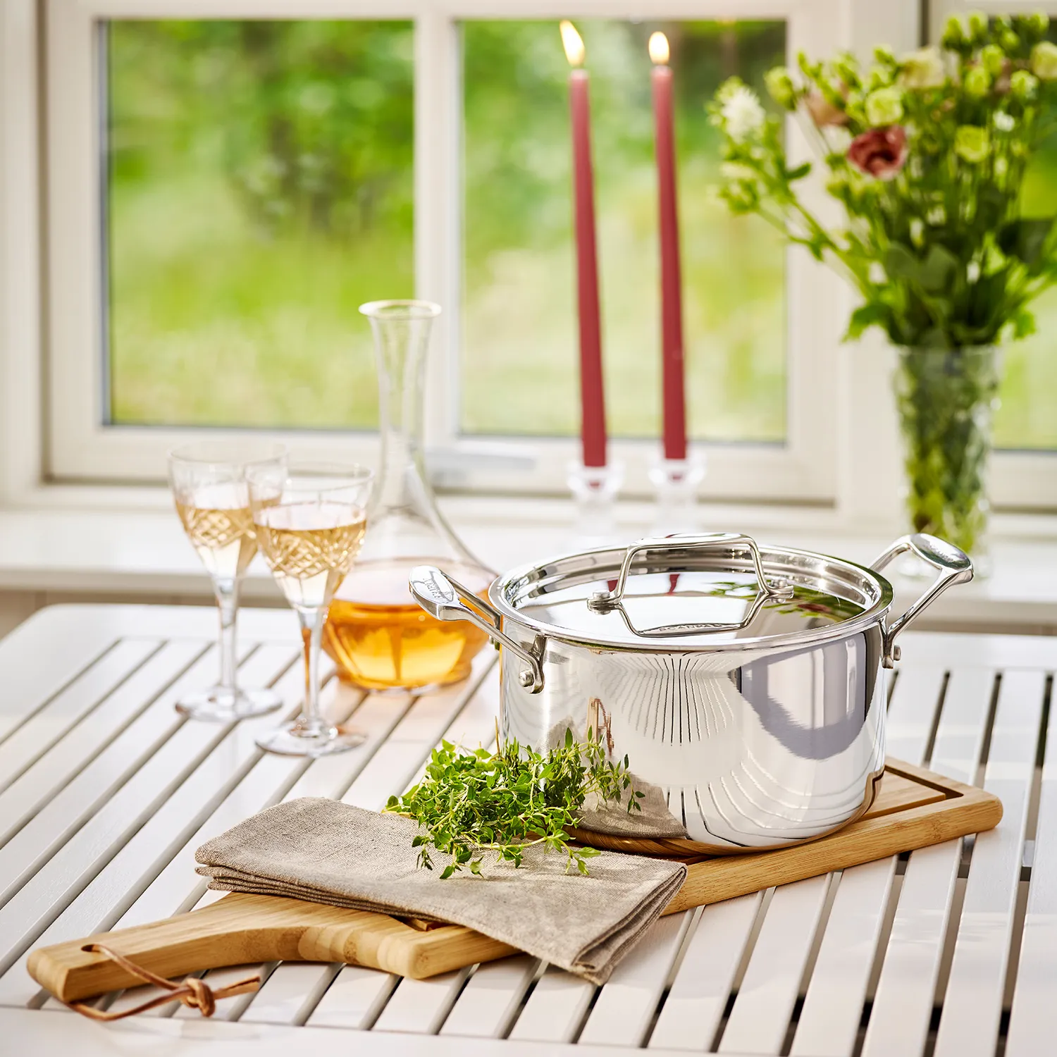 Scanpan Fusion 5 Stainless Steel Dutch Oven with Lid