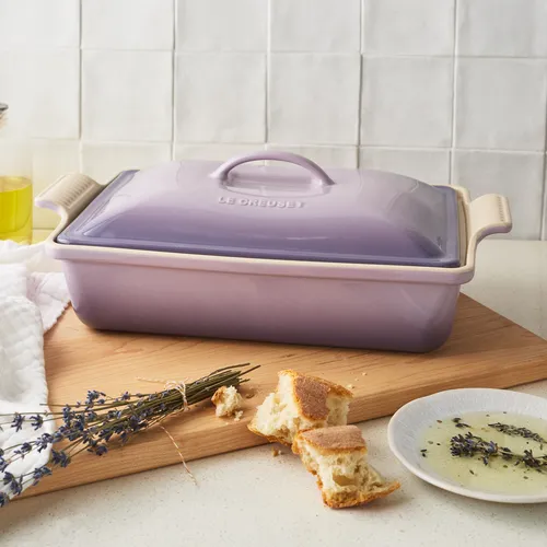 Le Creuset Heritage Stoneware Covered Baker, 4 qt.