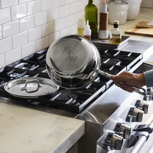 All-Clad D3 Stainless Steel Chef's Selection Saucier, 3 qt.