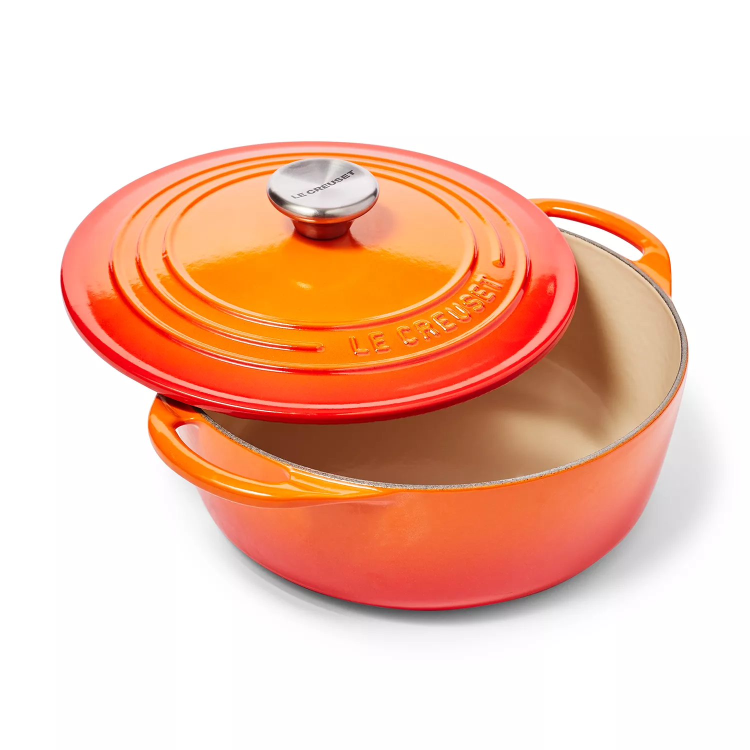 Le Creuset Cast Iron Shallow Round Dutch Oven - 2.75-qt Sea Salt – Cutlery  and More