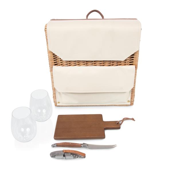 Picnic Time Grande Corsica Wine & Cheese Basket Backpack
