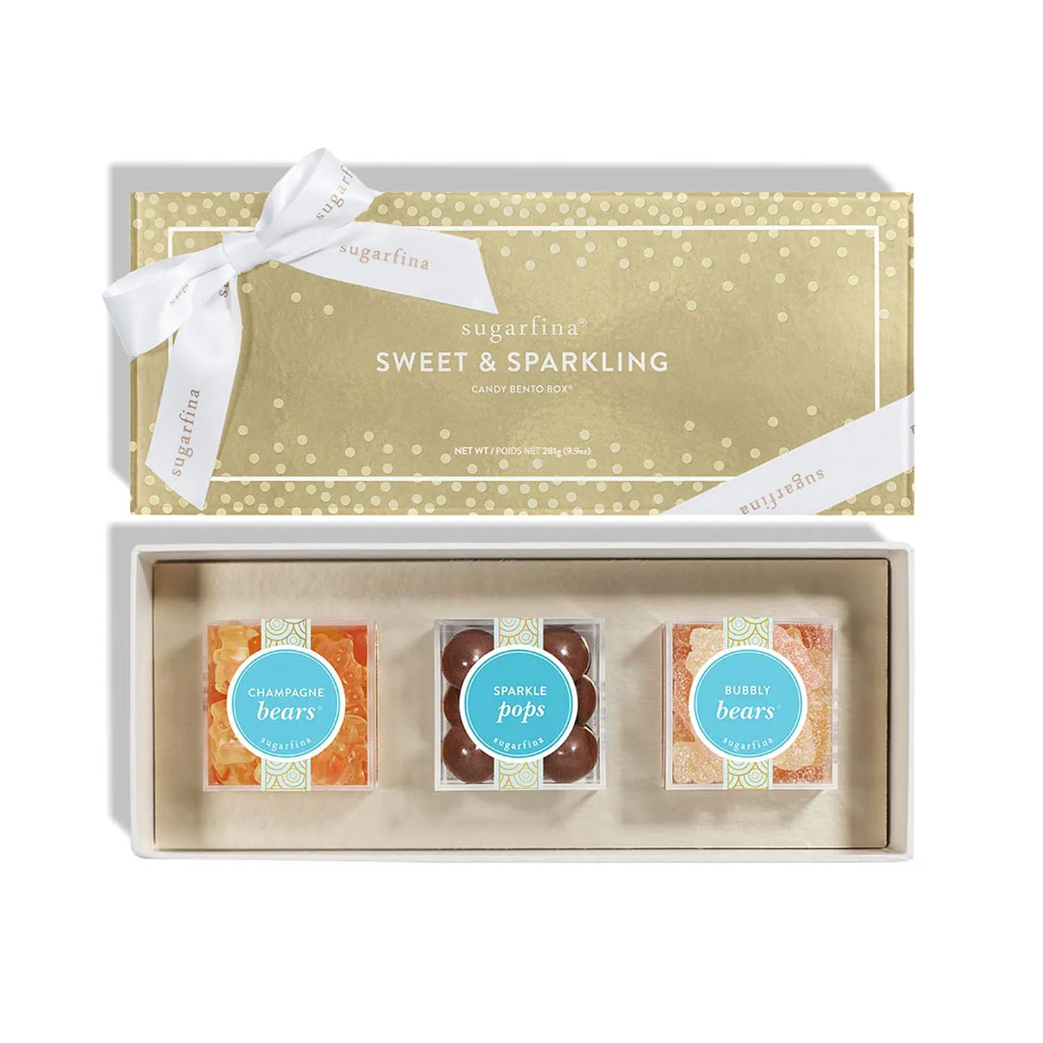 Sugarfina Sweet and Sparking Candy Bento Box, Set of 3