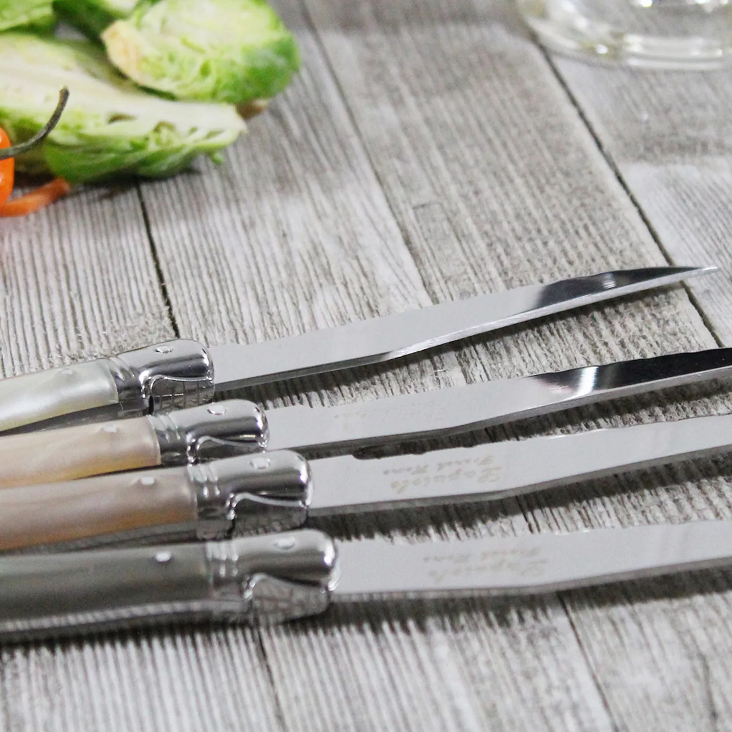 French Home Laguiole Steak Knives, Set of 4