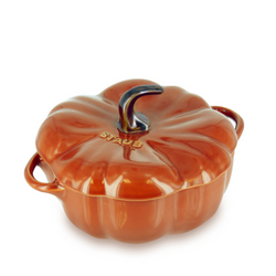 Staub Mini Stoneware Pumpkin Cocotte, .75 qt Looks great in autumn, but use all year