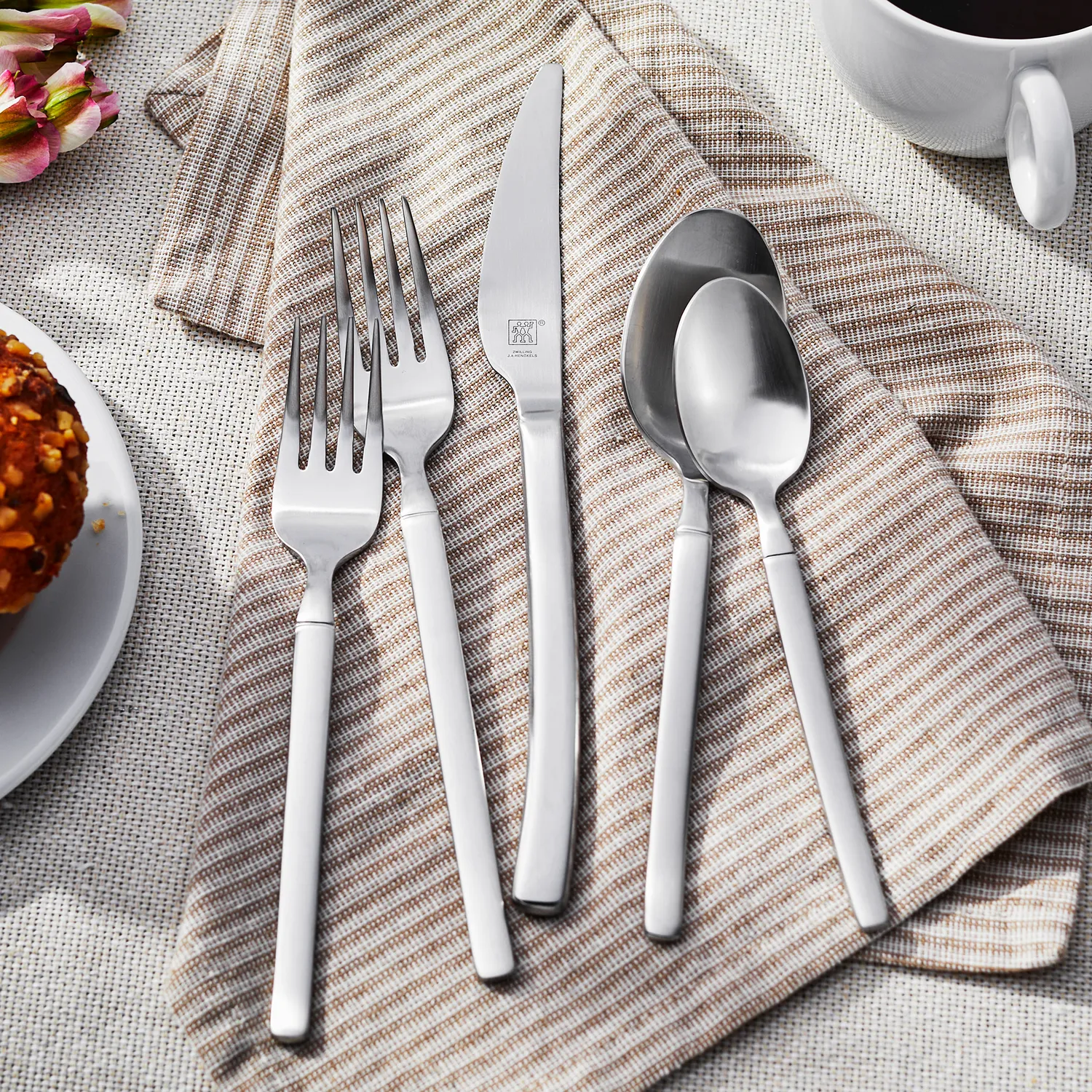 Zwilling J.A. Henckels Opus Satin 45-Piece Flatware Set