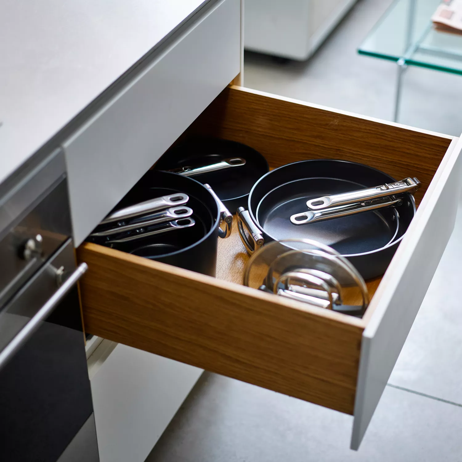 Joseph Joseph Space Ceramic Nonstick Skillet with Folding Handle