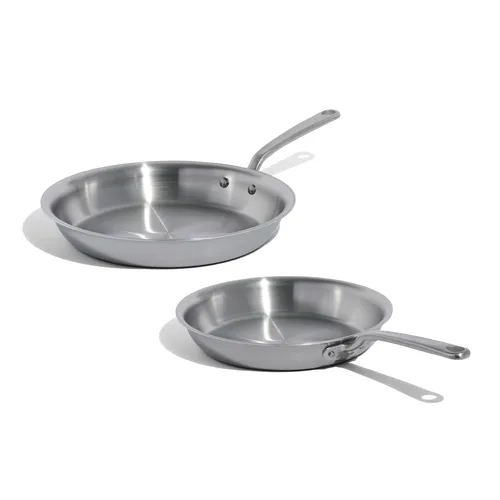 Made In Stainless Clad 2-Piece Skillet Set, 10" & 12"