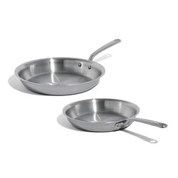 Made In Stainless Clad 2-Piece Skillet Set, 10" & 12"