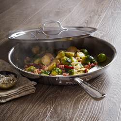 All-Clad D3 Stainless-Steel Skillet with Lid