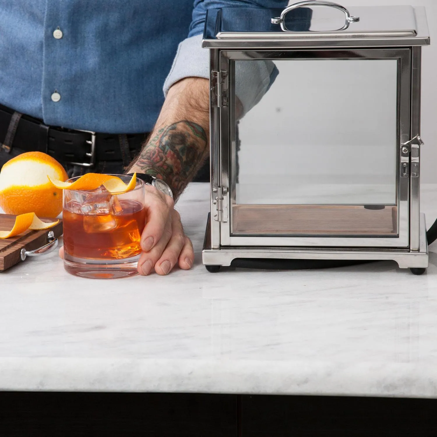 Crafthouse by Fortessa Smoking Box and Handheld Smoker