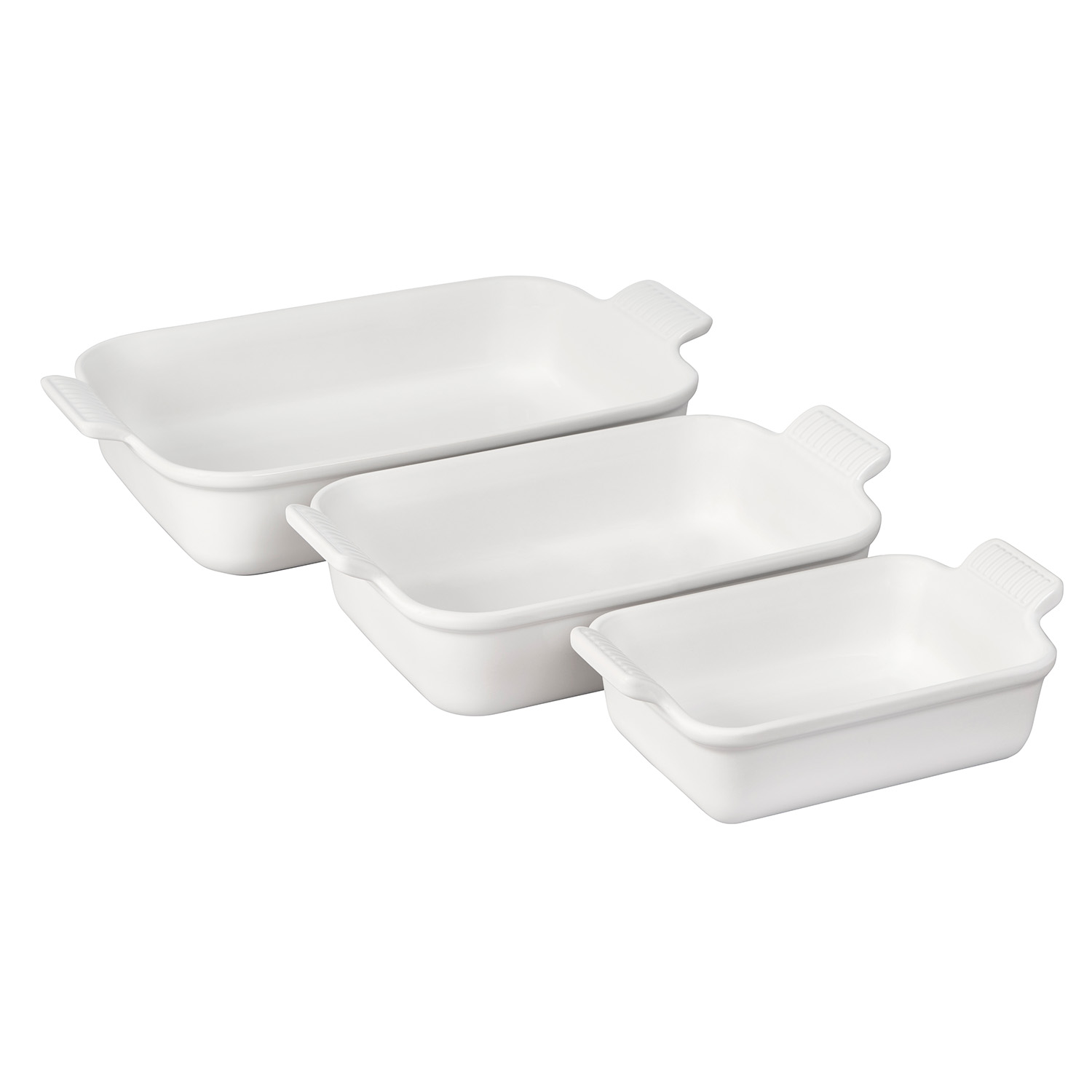 Le Creuset Heritage Stoneware 3-Piece Rectangular Baker Set