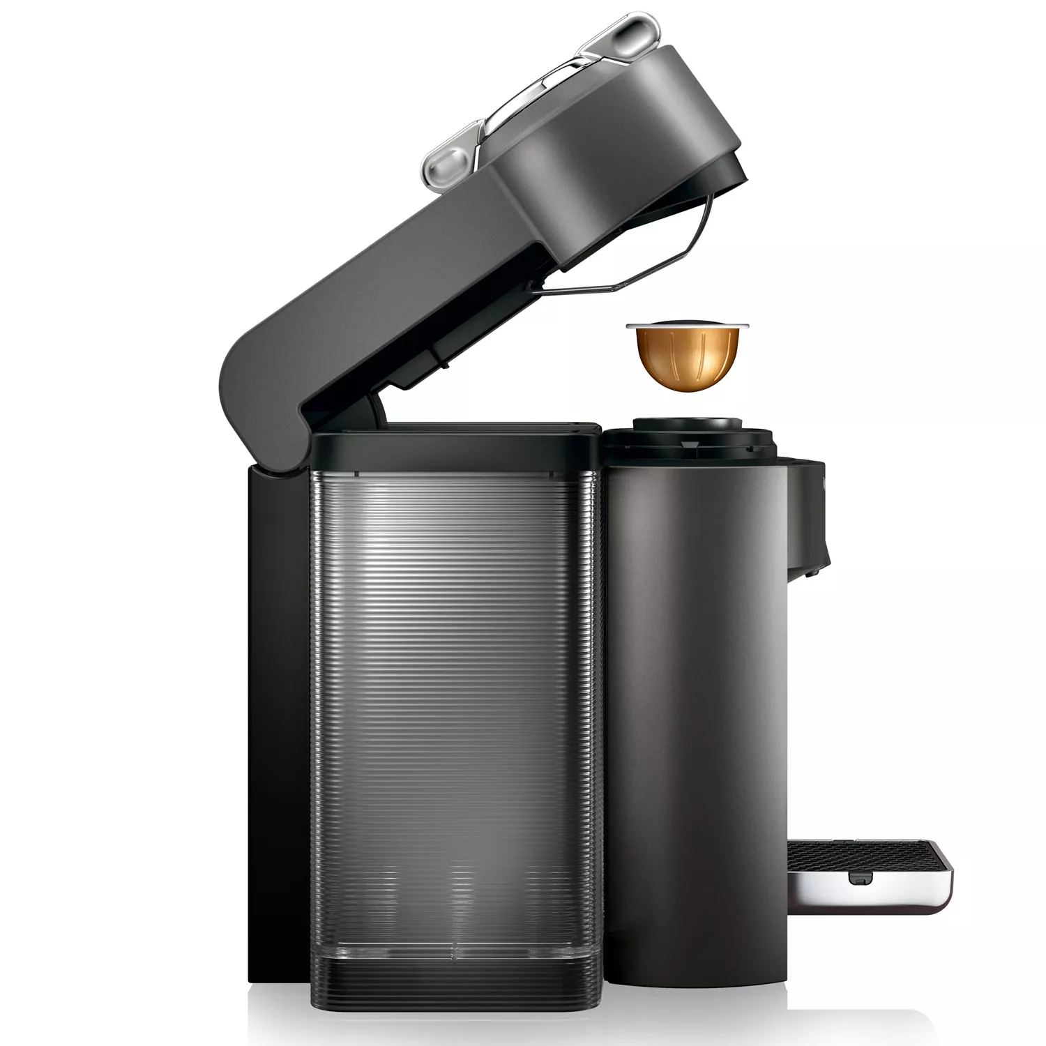 Nespresso Evoluo Deluxe by De’Longhi with Aeroccino 3 Frother, Titan