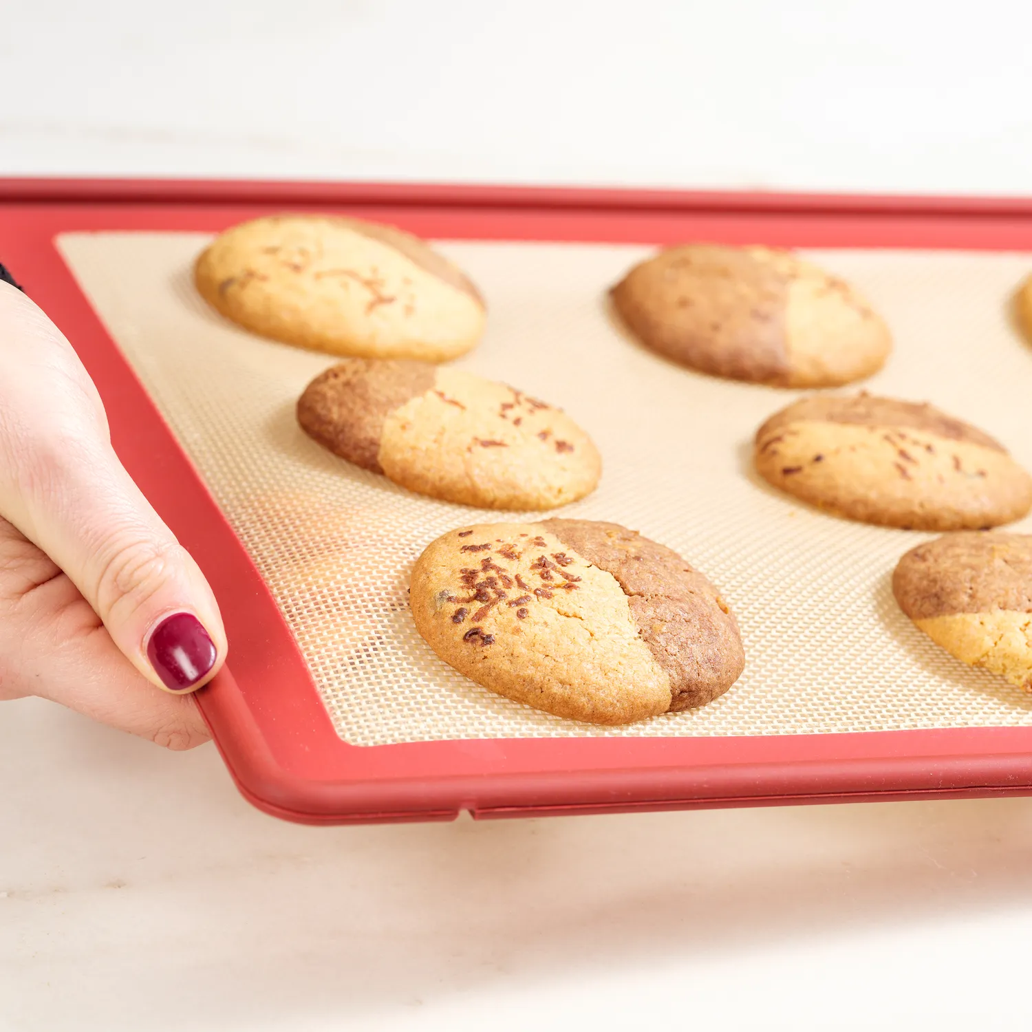 NoStik Edged Reinforced Silicone Half-Sheet Baking Mat
