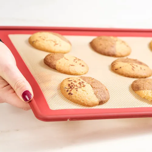 NoStik Edged Reinforced Silicone Half-Sheet Baking Mat