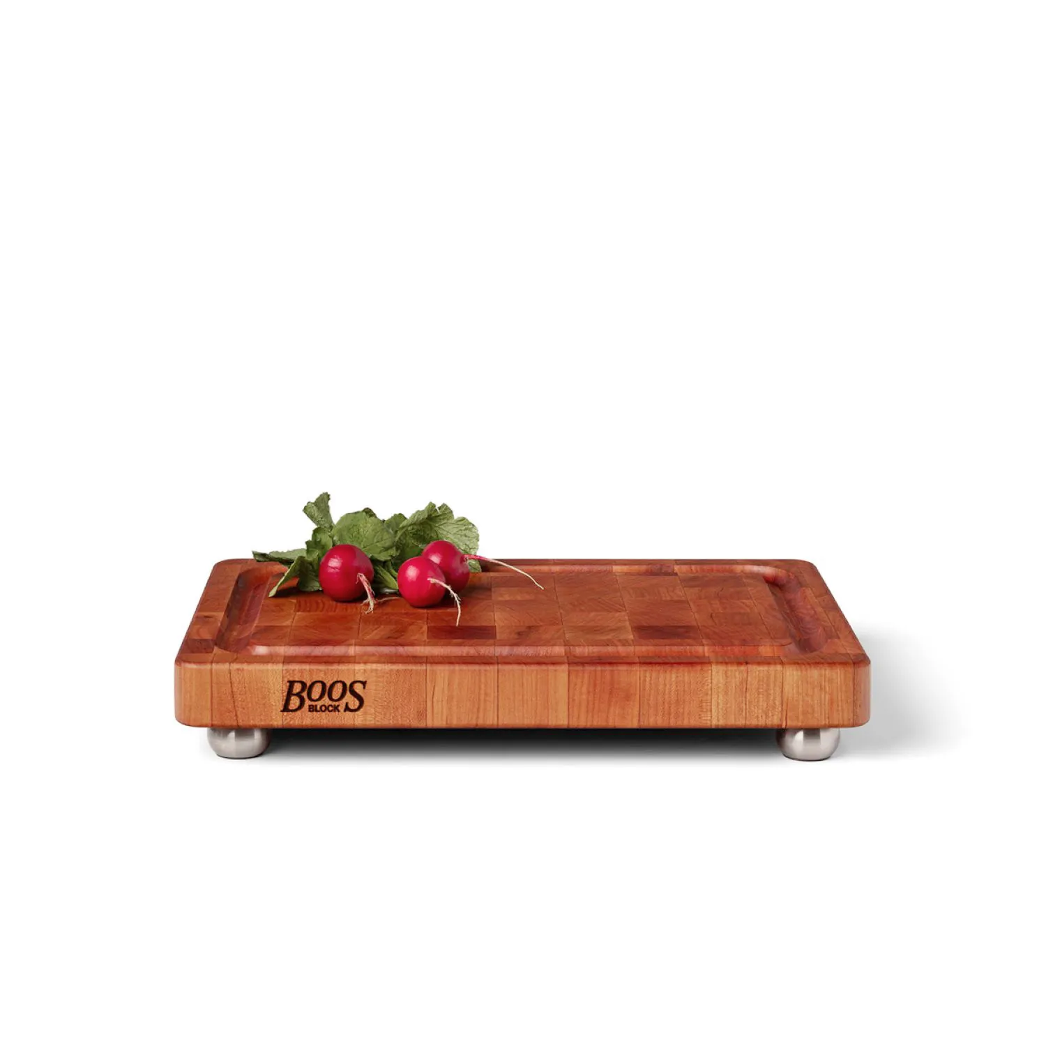 John Boos End-Grain Cutting Boards w/ Juice Groove & Feet, 18" x 12" x 1.75"