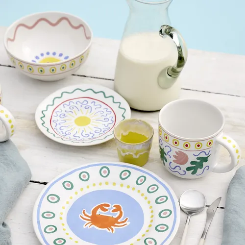 Costa Nova Summer Bliss Appetizer Plates, Set of 6