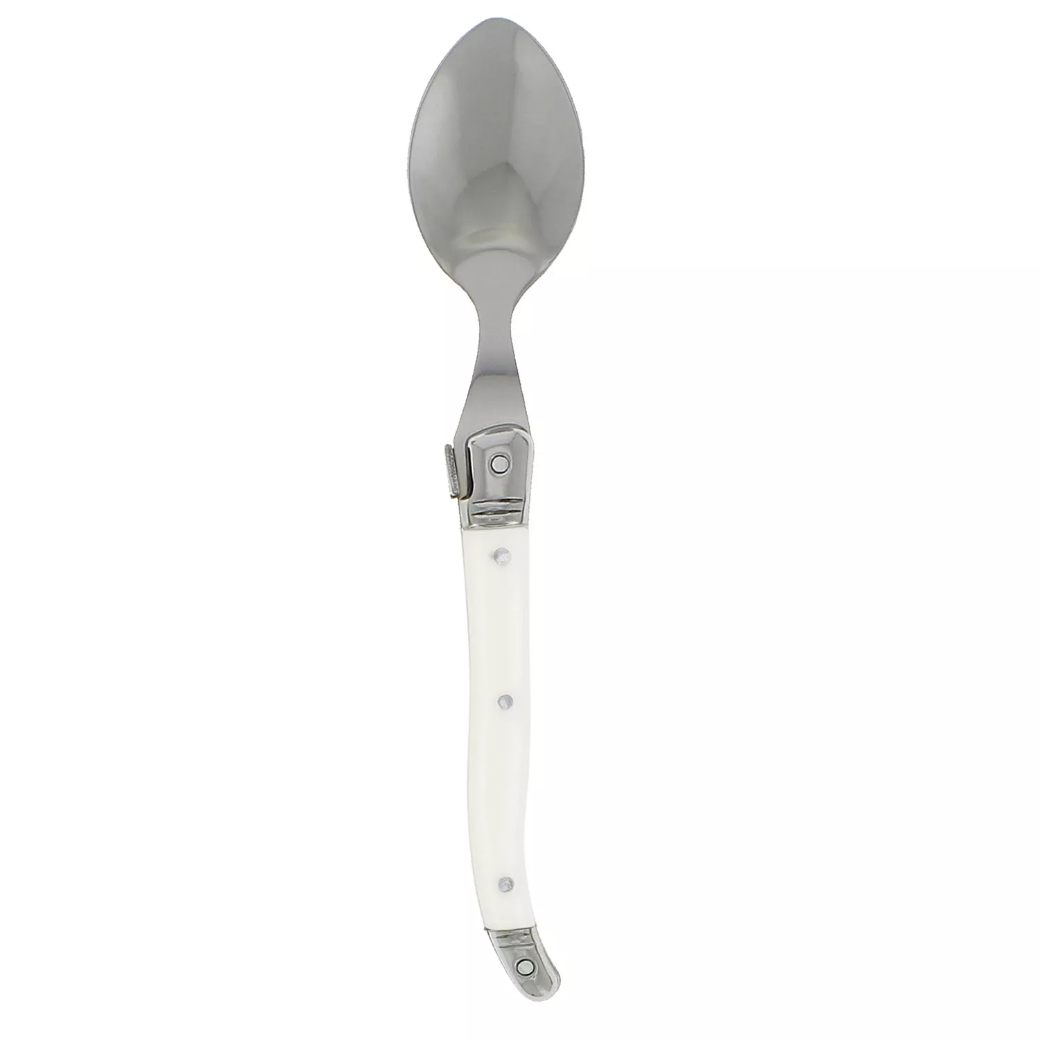 French Home Laguiole Style Ivory Demitasse Spoon