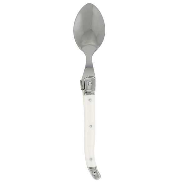 French Home Laguiole Style Ivory Demitasse Spoon