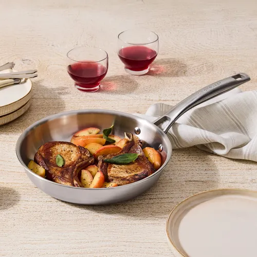 Le Creuset Essential Stainless Steel Set of Two Skillets, 9.5" & 11"