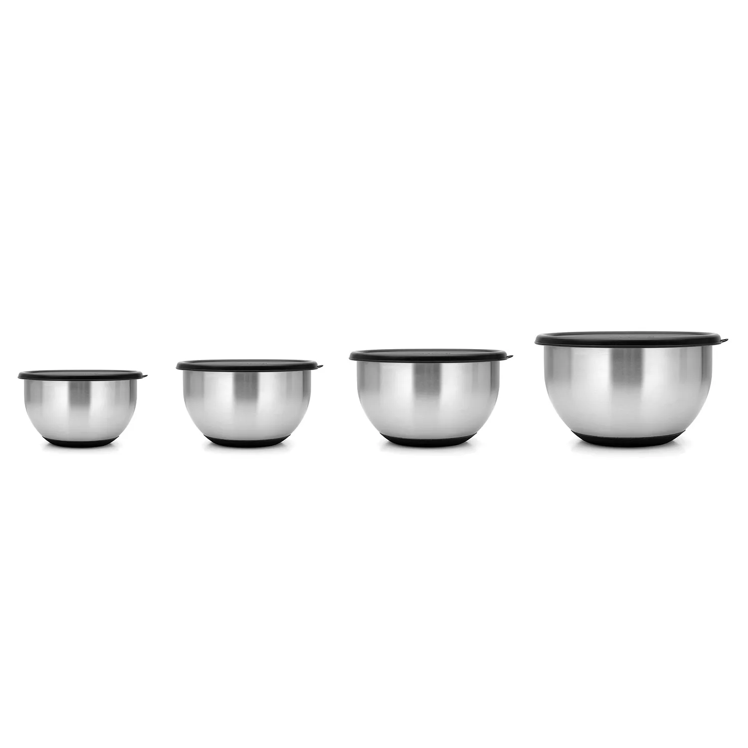 Berghoff Stainless Steel Mixing Bowls with Lids, Set of 8