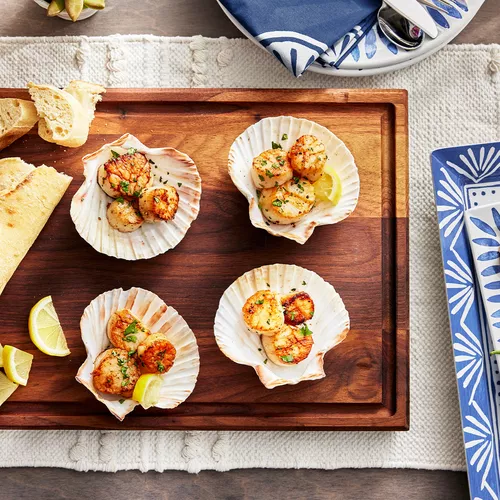 Sur La Table King Scallop Grilling Shells, Set of 4