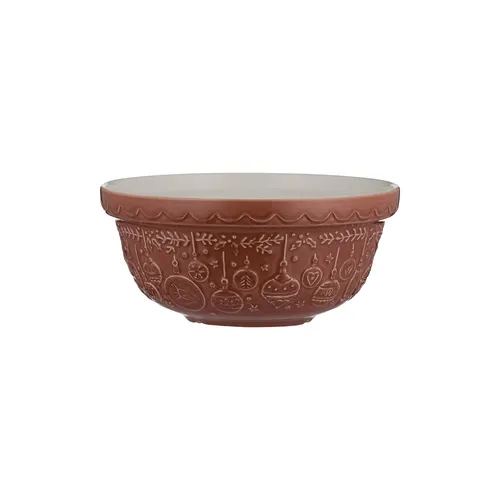 Mason Cash Deck The Halls Red Mixing Bowl 1.15qt