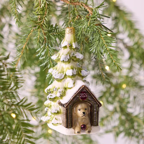 Sur la table Dog House 2026 Ornament