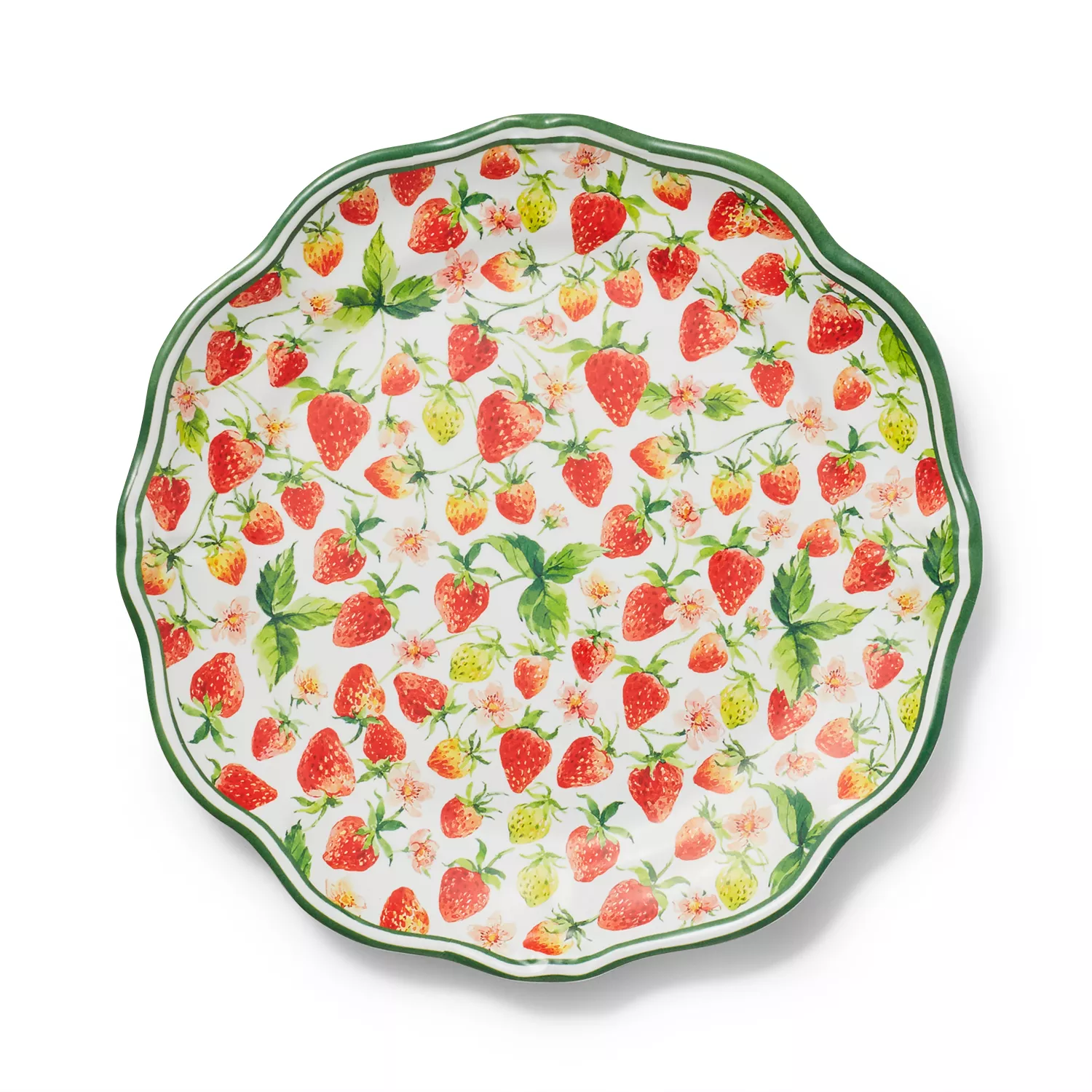 Sur La Table Wild Strawberry Melamine Salad Plate