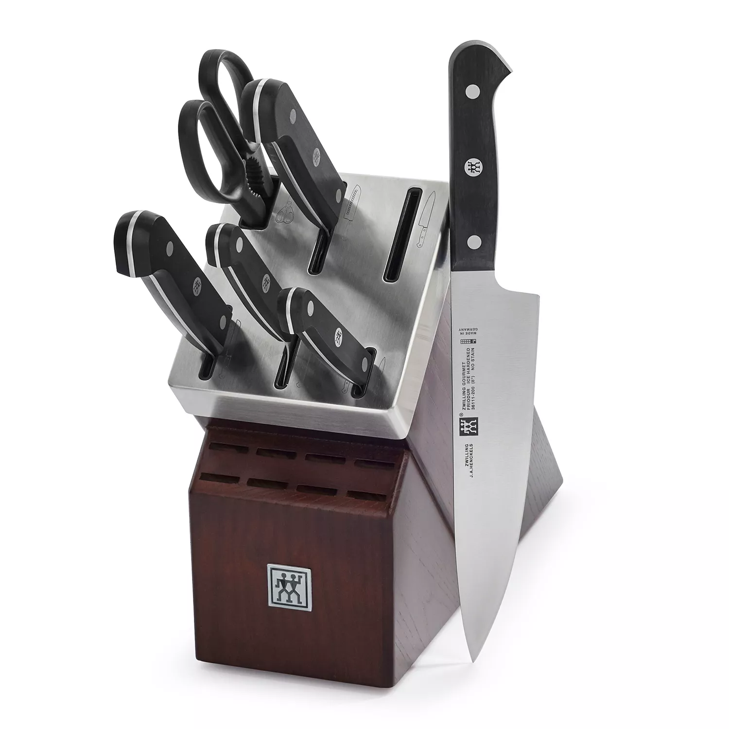 Zwilling JA Henckels 7-Piece Gourmet Self-Sharpening Knife Block