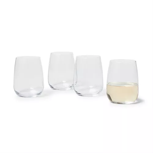 Sur La Table Bistro Stemless Wine Glasses, Set of 4