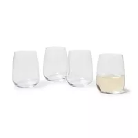Sur La Table Bistro Stemless Wine Glasses, Set of 4