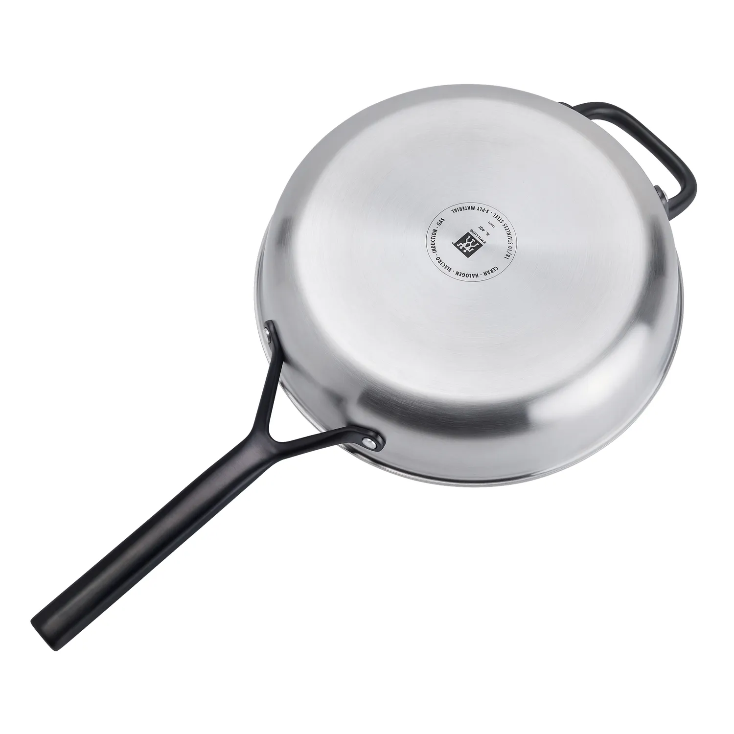 Zwilling Milano Stainless Steel Sauté Pan with Lid, 4 qt.