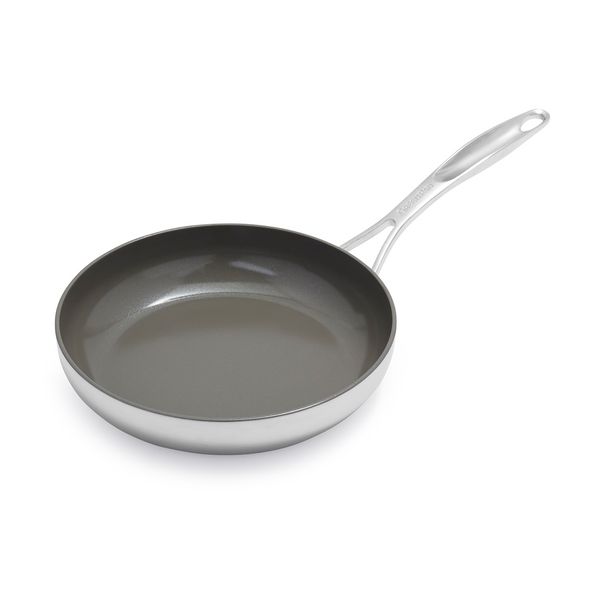 MIGHTY PAN 24 CM SILVER EXTRA DEEP FRYING PAN NO OIL NEEDED 