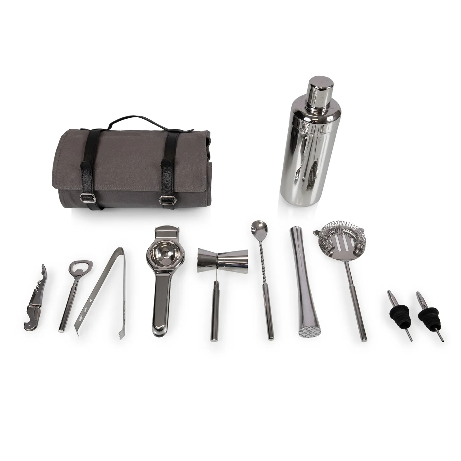 Picnic Time Roll-Up Bar Tools, Set of 12