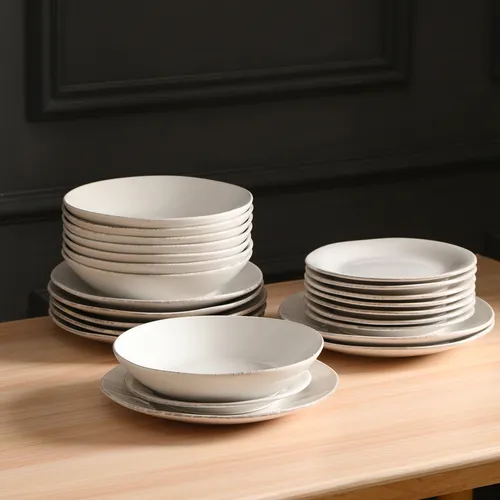 Stone Lain Essence Stoneware 12-Piece Dinnerware Set