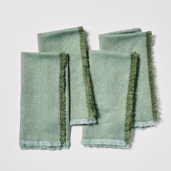 Sur La Table Two-Tone Napkins, Set of 4