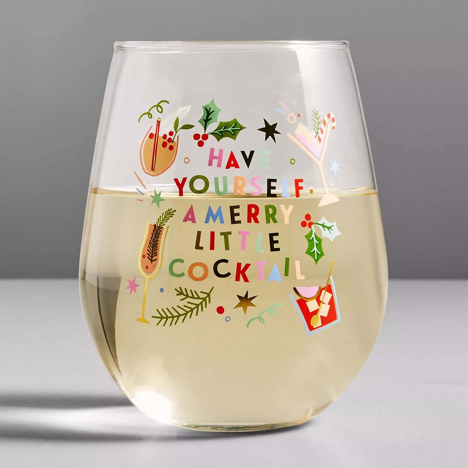 Mornings Are for Mimosas Stemless Wine Glass (16 oz