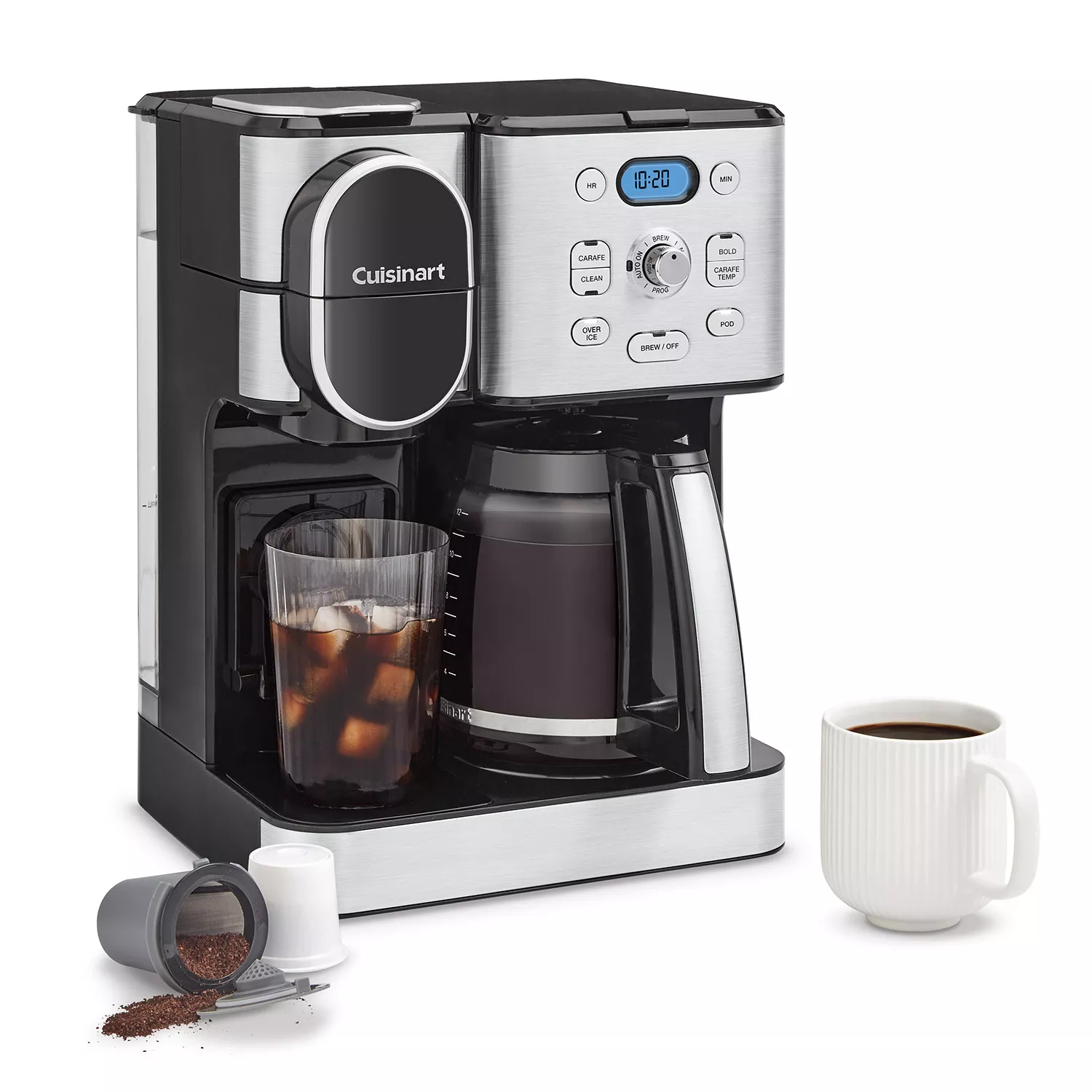 Cuisinart 12-Cup Coffee Center BaristaBar 4-In-1 Coffeemaker in Stainless  Steel