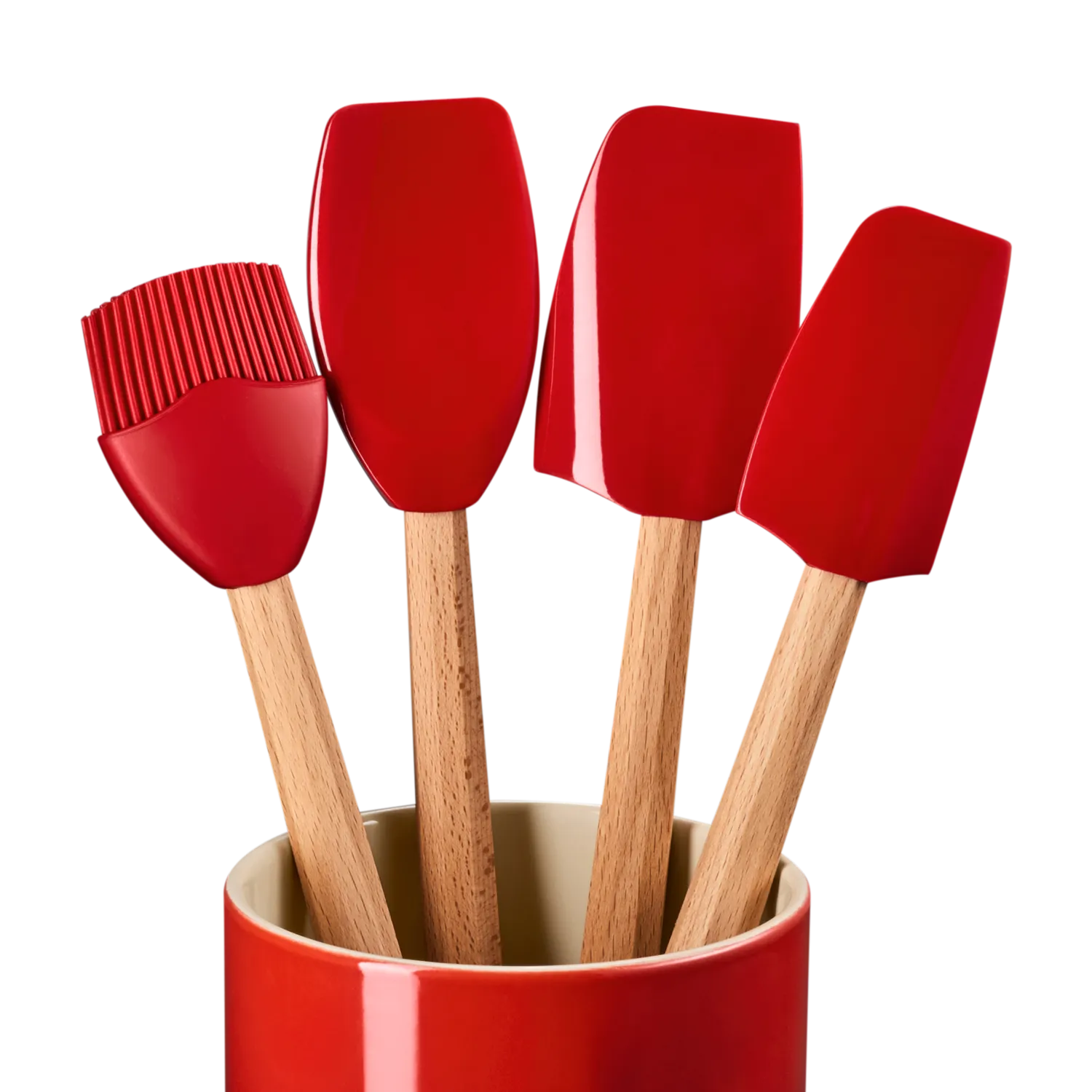 Le Creuset Peche 5-Piece Crock & Tool Set