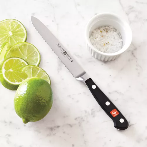 W&#252;sthof Classic Serrated Utility Knife, 5&#34;