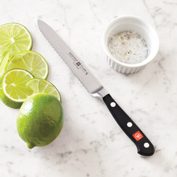 W&#252;sthof Classic Serrated Utility Knife, 5&#34;