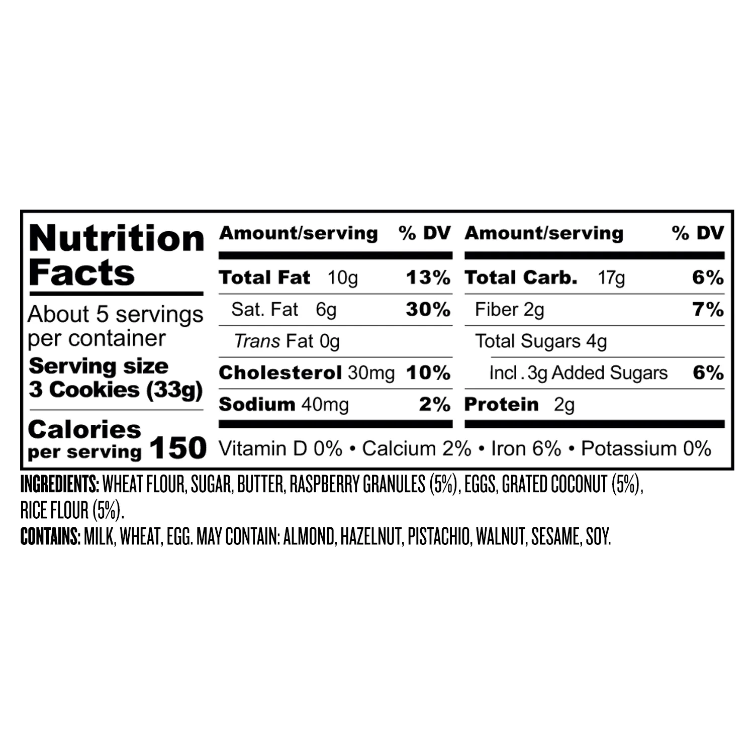 Sur La Table Italian Raspberry Coconut Cookies