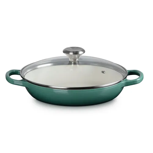 Le Creuset Signature Braiser with Glass Lid, 2.25 qt.