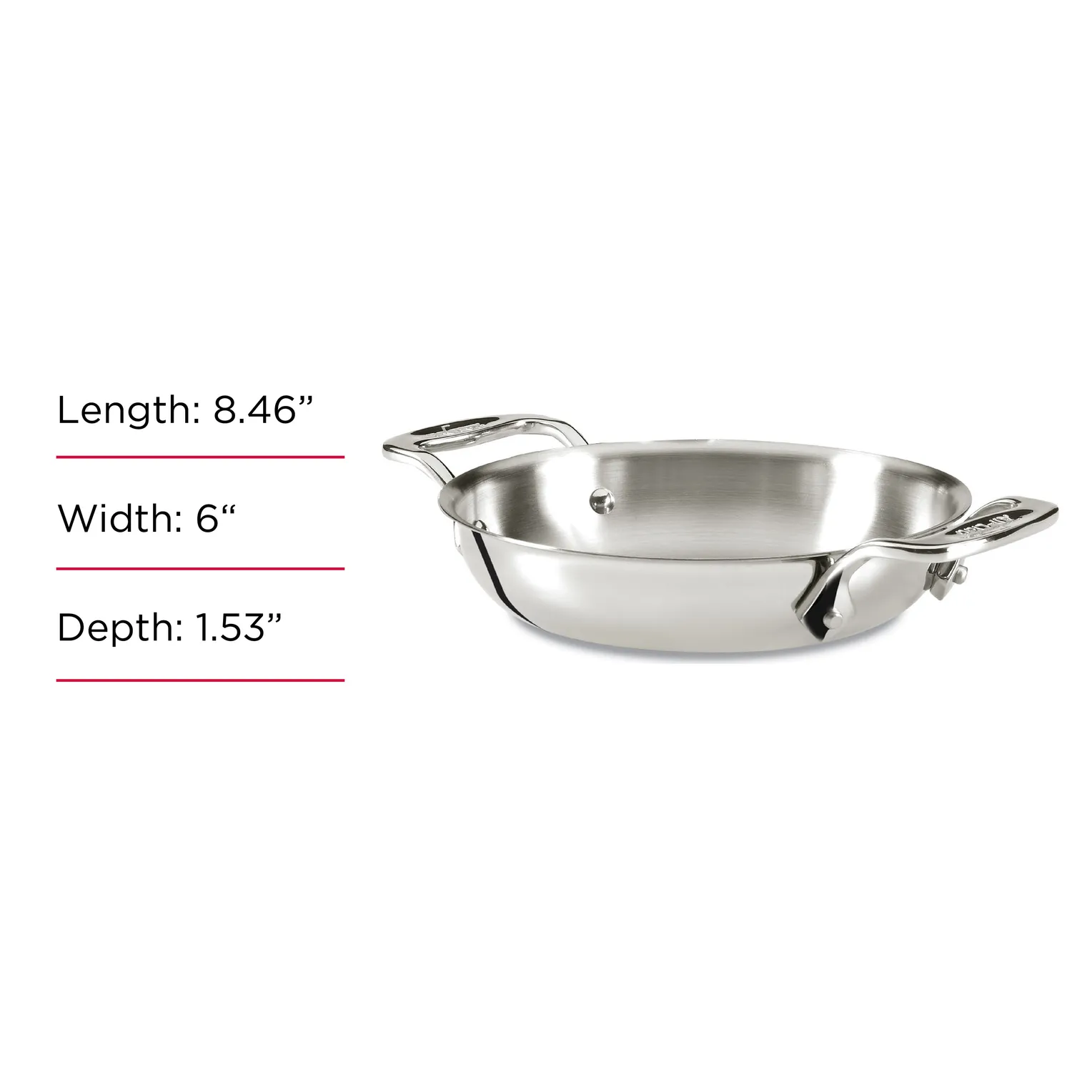 All-Clad Stainless Steel Mini 6" Round Gratins, Set of 2 