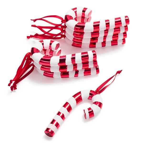 Candy Cane Ornaments, 8-Piece Set